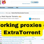 ExtraTorrents Proxy List