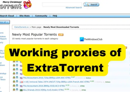 ExtraTorrents Proxy List